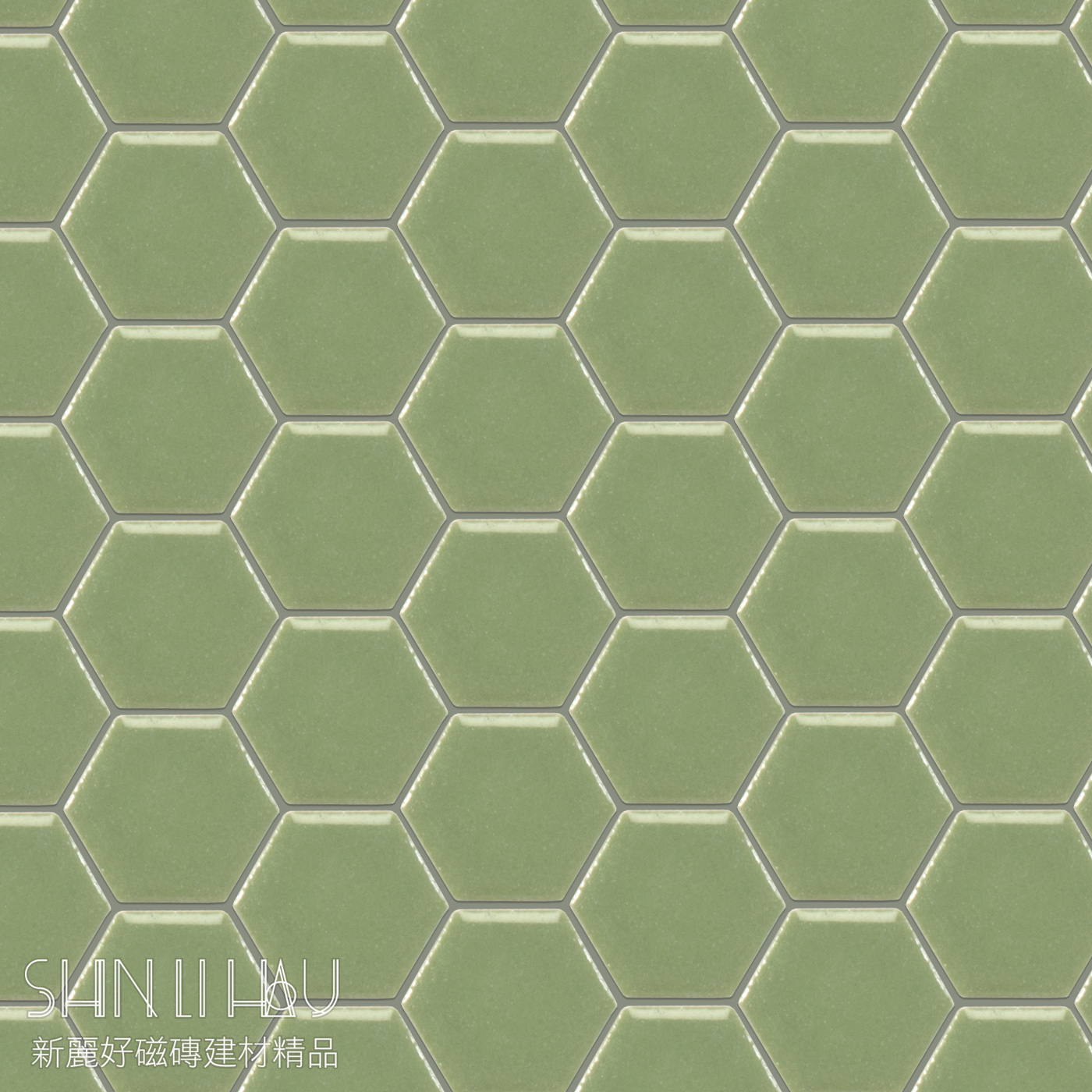 彩石六角形馬賽克(12X14顆/張) - 6705A765