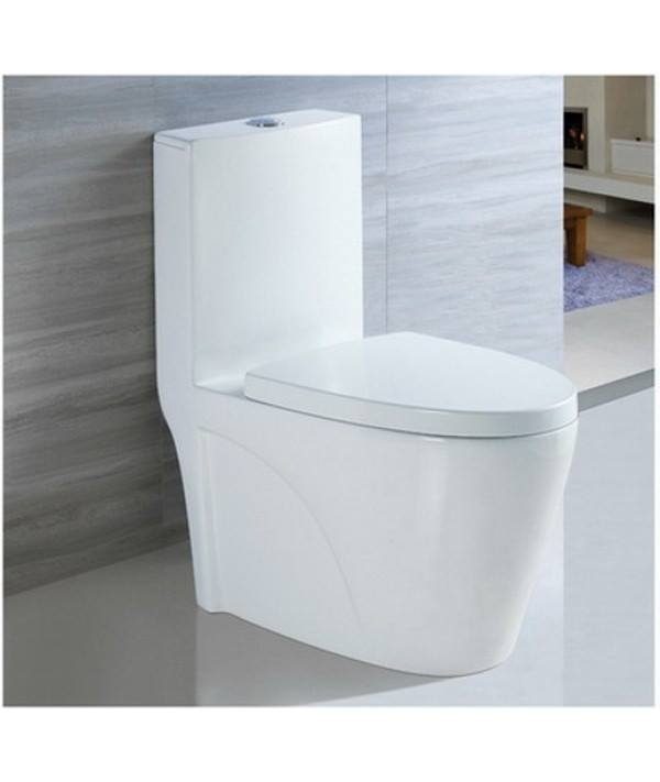 ROMAX豪華七件美型組合優惠 - 單體馬桶+浴櫃+面盆+龍頭+淋浴龍頭+除霧鏡+置物架+免治清洗器