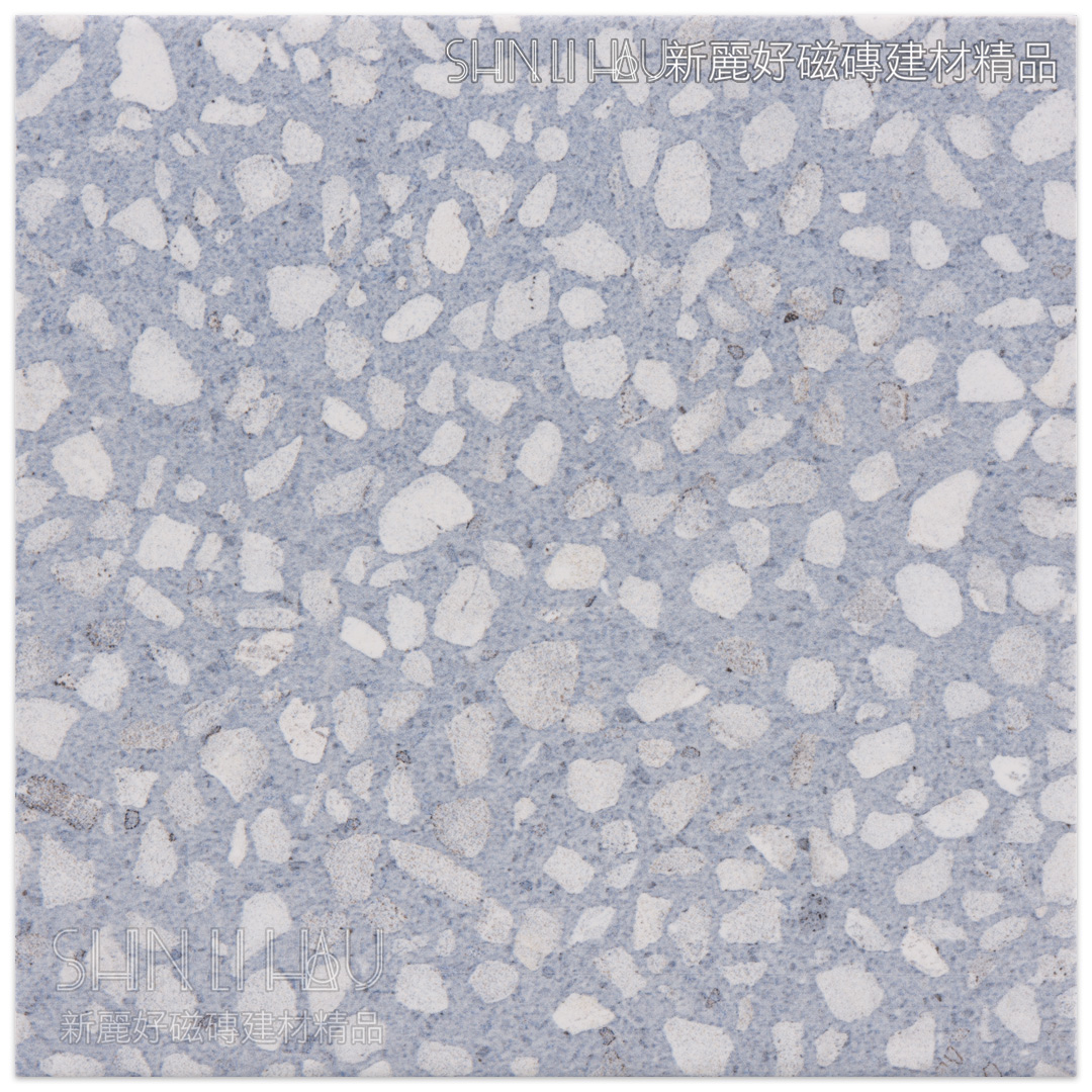 地板磁磚特價-奧彩磨石子地磚 每坪特價3200元 - 藍