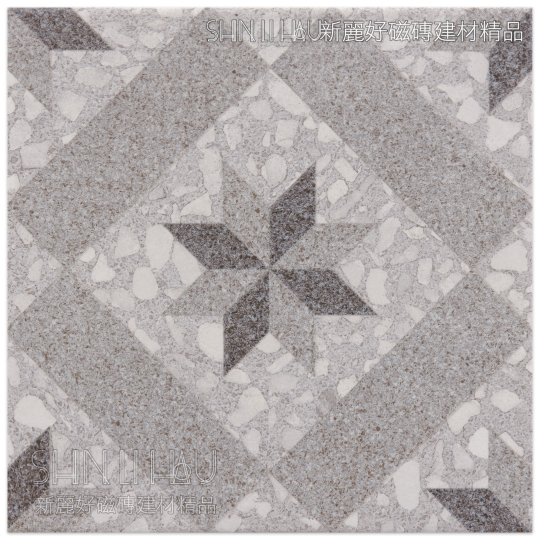 地板磁磚特價-奧彩磨石子地磚 每坪特價3200元 - 灰花磚